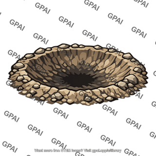 Explosion crater