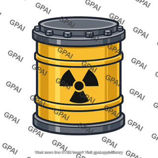 Radioactive waste container