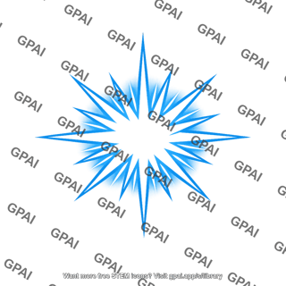 Blue starburst