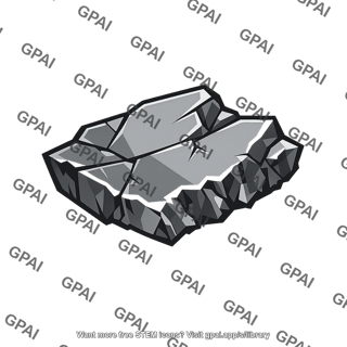 Jagged rock fragment