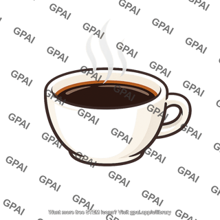 Cup of hot coffee
