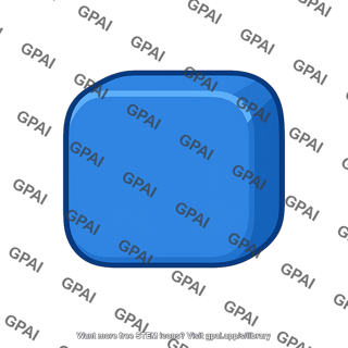 Rounded blue block