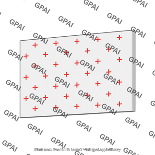 Nonconducting sheet charged