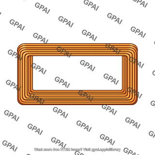 Rectangular loop multiturn