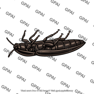 Cockroach upside down
