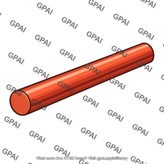 Cylindrical copper rod