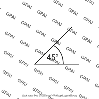 Forty five degree angle marker