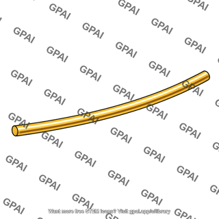 Gold fiber cylindrical