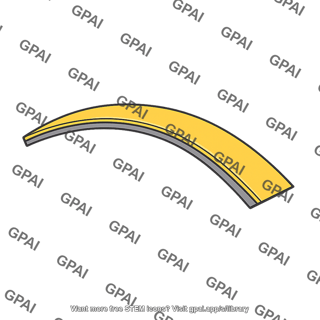 Bimetal strip bent