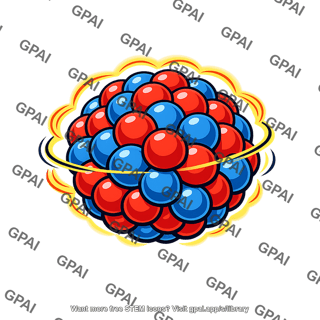Uranium 238 nucleus excited