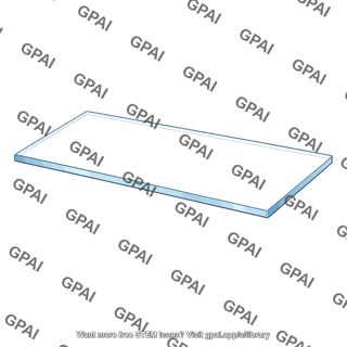 Rectangular glass plate