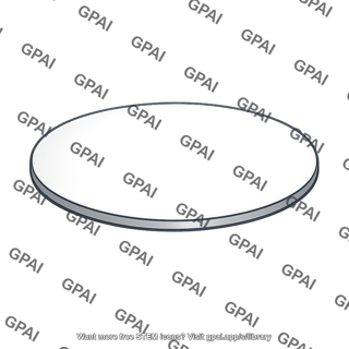 Circular capacitor plate