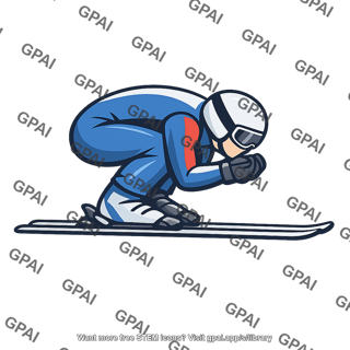 Skier egg position