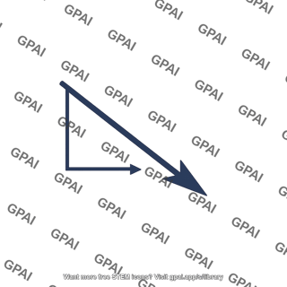 Downward right force vector
