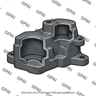 Iron casting cavitied