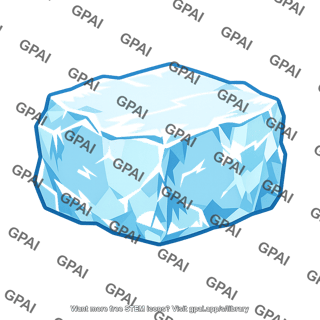 Irregular ice block