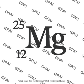 Magnesium 25 isotope