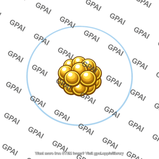 Gold sphere cluster