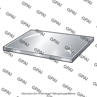 Shiny metal surface
