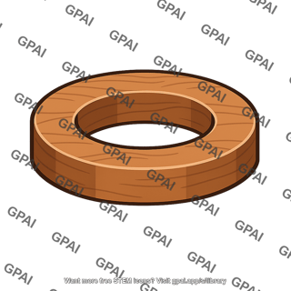 Wooden toroidal core