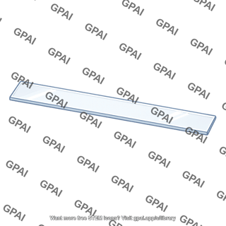 Transparent plastic strip