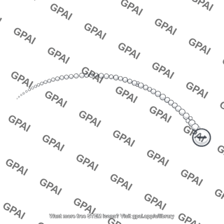 Particle track negative charge
