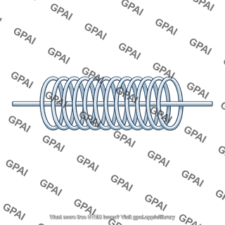 Straight conductor along solenoid axis
