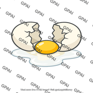 Egg cracked