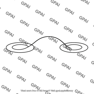 Curved path between loops