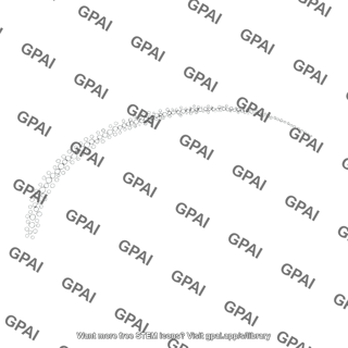 Bubble chamber track curved
