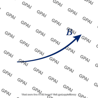 Magnetic field vector curved