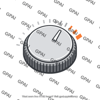 Temperature control knob turned up