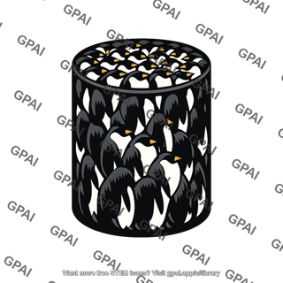 Penguin huddle cylinder