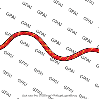 Scaled snake ribbon