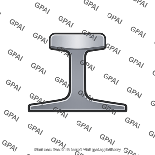 Steel trolley car rail
