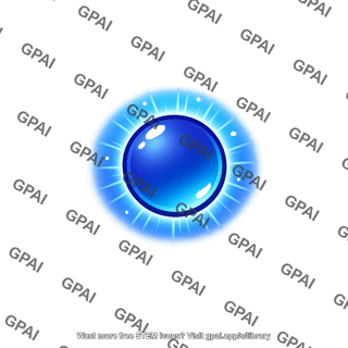 Glowing blue sphere