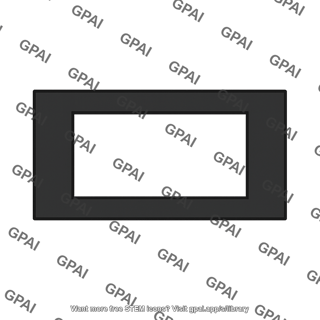 Rectangular opening