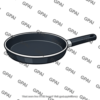 Teflon coated skillet