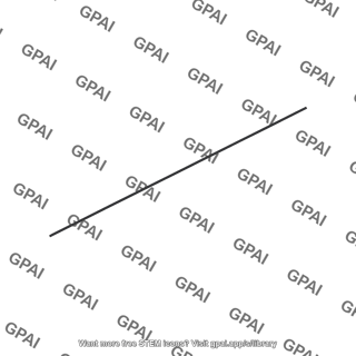 Straight line segment diagonal