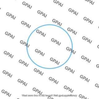 Blue circle outline