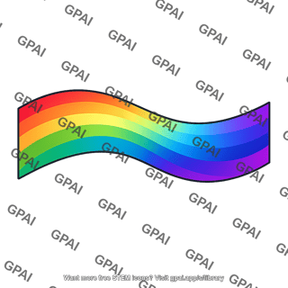 Rainbow ribbon