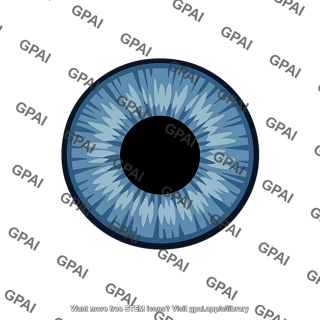 Blue eye iris