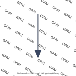 Downward acceleration vector