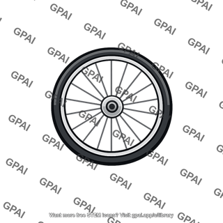 Clown bicycle front wheel