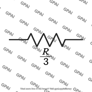 Equivalent resistor r over 3