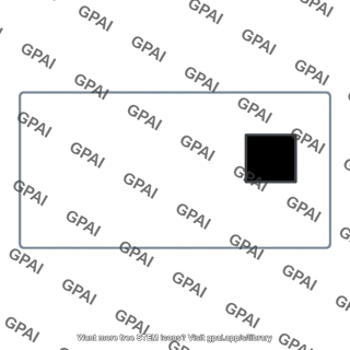Screen with square hole