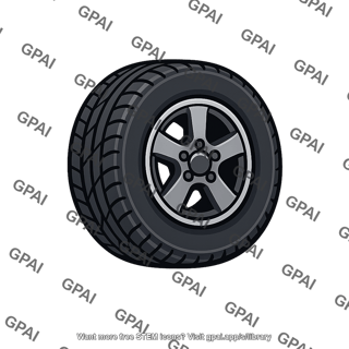 Tire with wheel rim