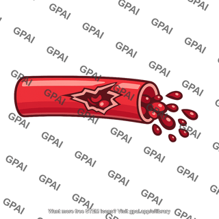 Blood vessel ruptured