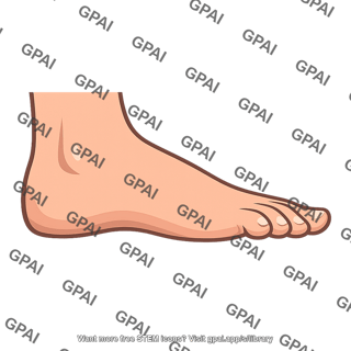 Human left foot