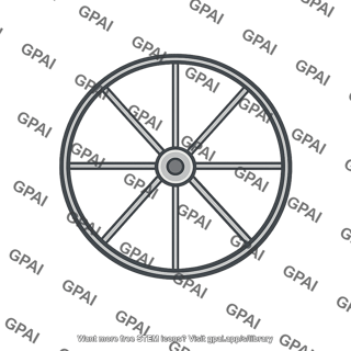 Wheel with six spokes